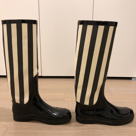 Dolce&Gabanna striped patent rainboots - Picture 6 of 8